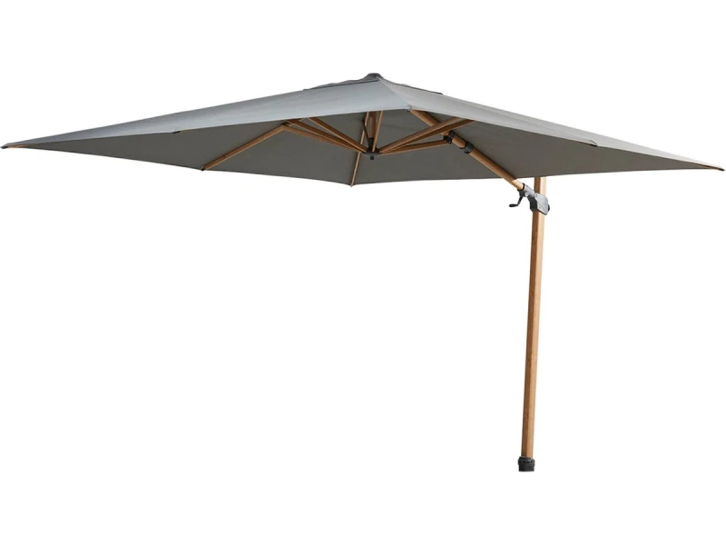 4 Seasons Outdoor Siesta Premium Zweefparasol 300x300 - Antraciet/Houtlook Frame
