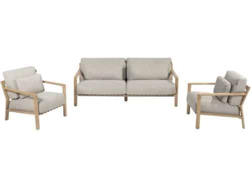 4 Seasons Outdoor Sofaset Lucas 3-delig Teak