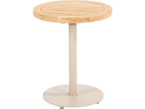 4 Seasons Outdoor Volta Teak Bijzettafel Latte - Ø45 cm