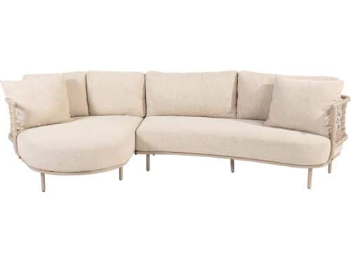 4 Seasons Sardinia ronde hoekbank - Latte