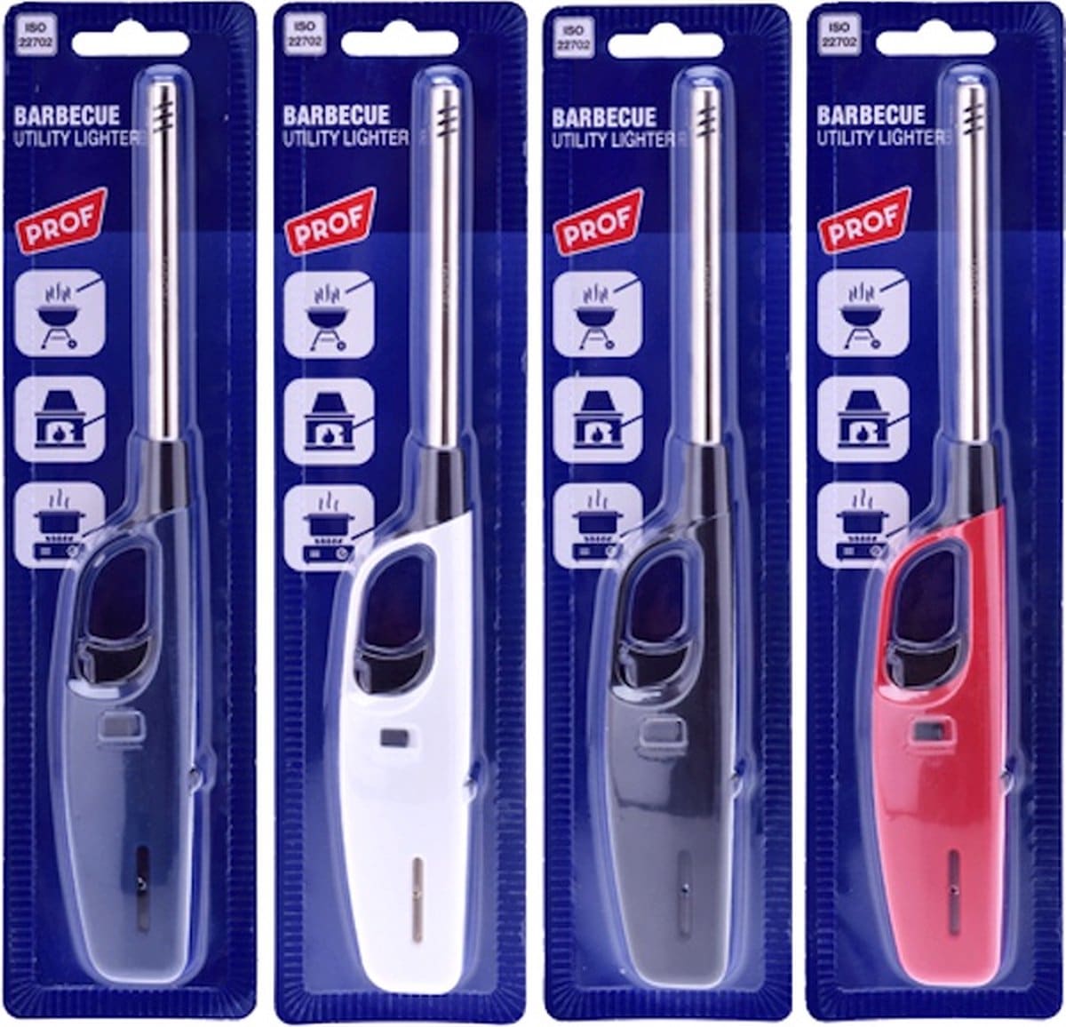 48 stuks bbq keuken gas aansteker navulbaar 27cm met