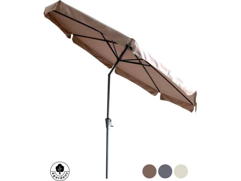 4gardenz® Parasol Rond 300 cm met Volant - Kantelbaar