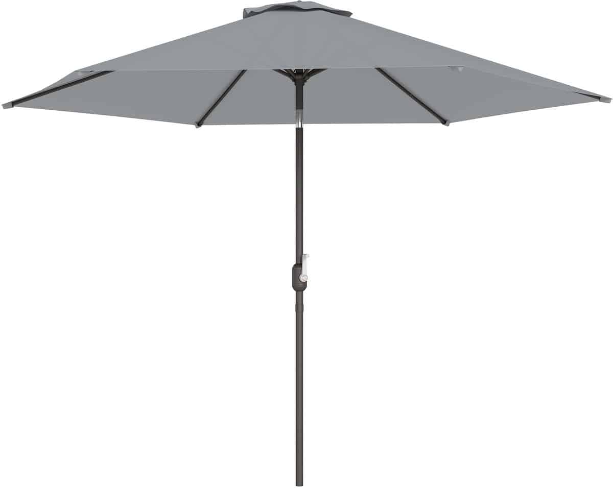 4goodz parasol 295 cm kantelbaar met parasolhoes grijs