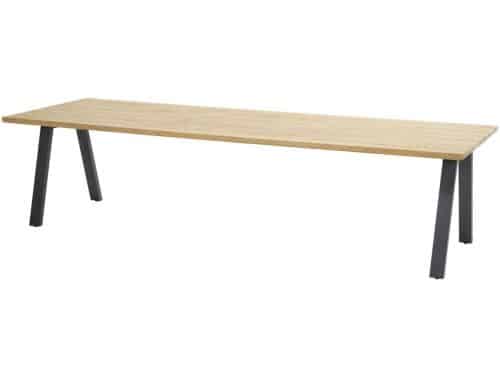 4so - Ambassador Diningtafel Teak Antracite 300 x 100 cm