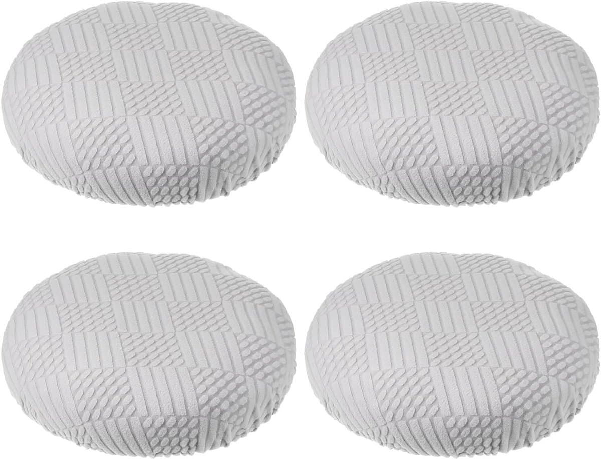 4x elastische ronde barkruk hoezen wasbaar beschermhoes voor barstoelen