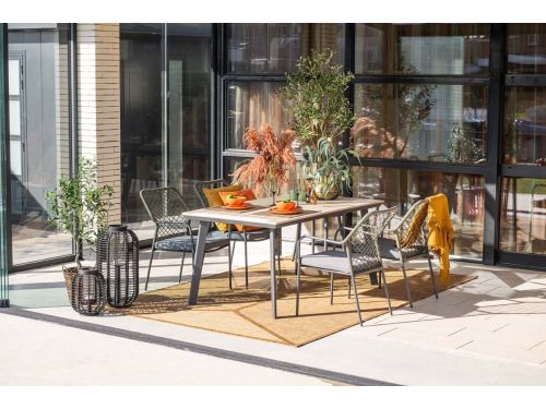 5-delige tuinset Dido tuinstoelen mosgroen - Vigo tafel