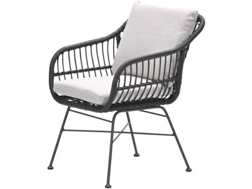 5-persoons ronde tuinset - Edison tafel - 5 Margriet stoelen