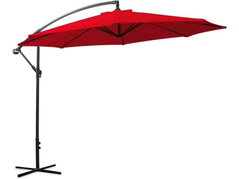 Achthoekige zweefparasol 300 cm voor terras en balkon