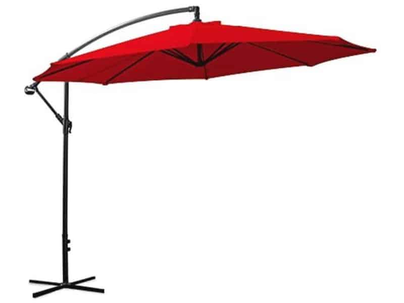 Achthoekige zweefparasol 300 cm voor terras en balkon