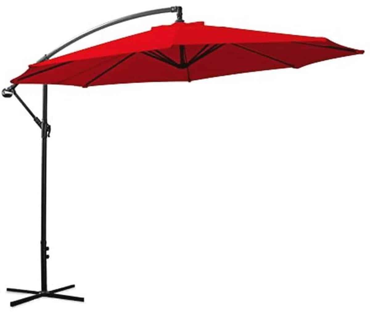 achthoekige zweefparasol 300 cm voor terras en balkon