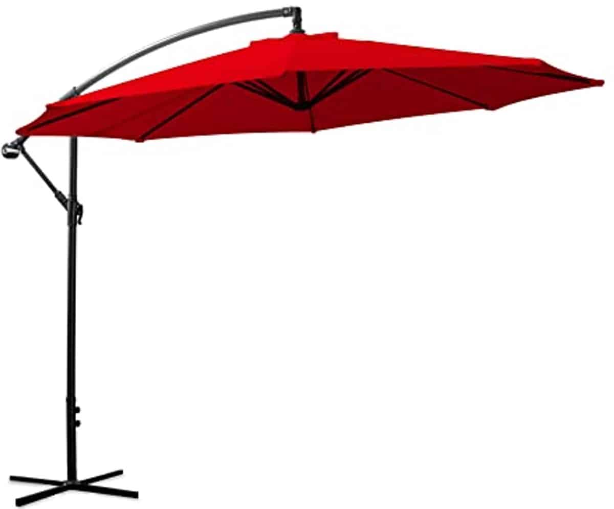 achthoekige zweefparasol 300 cm voor terras en balkon