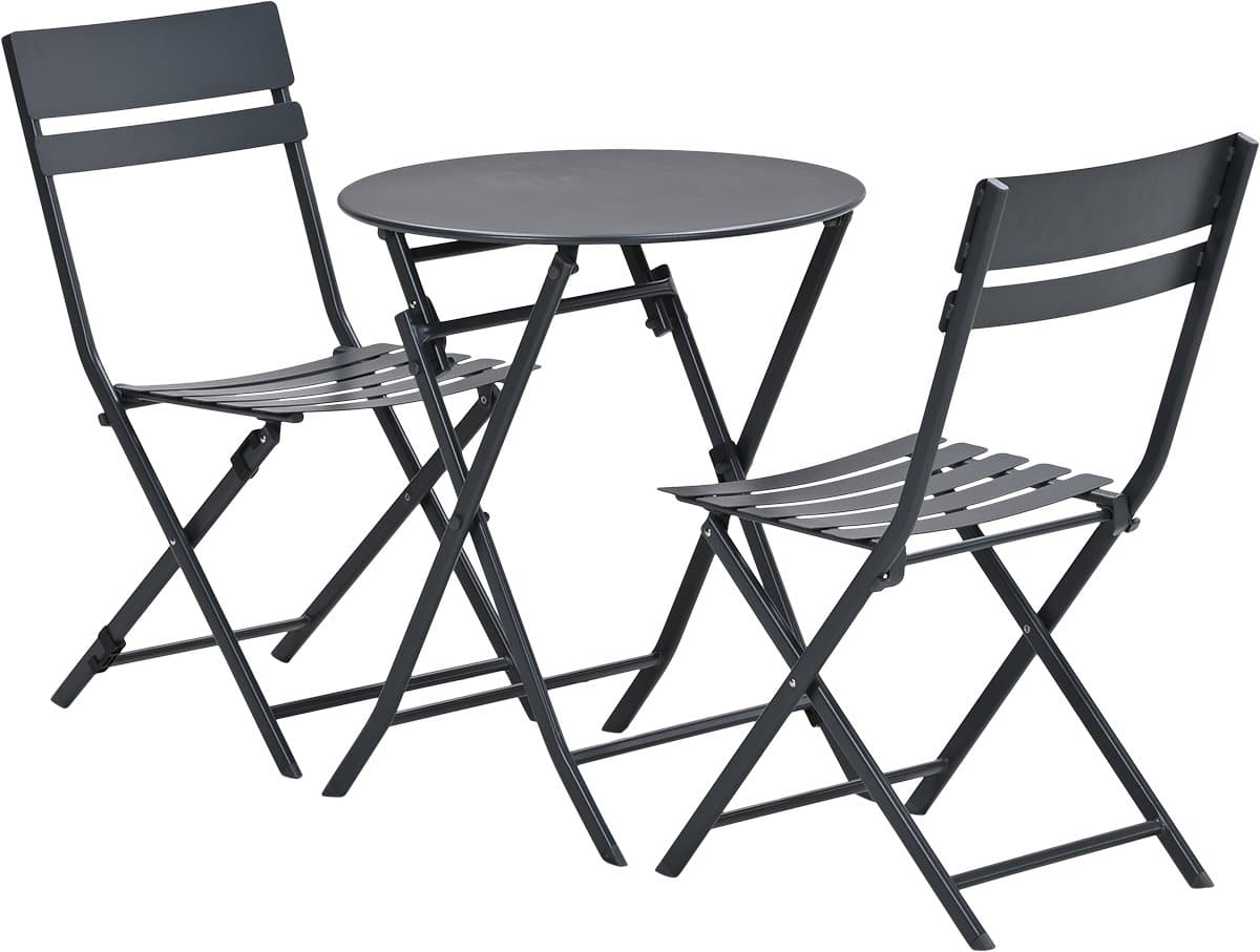 alfa balkonset 3 delig carbon black