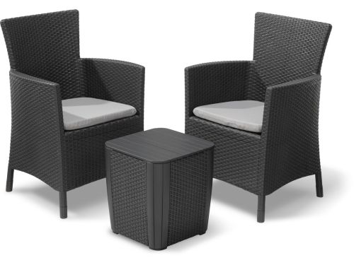 Allibert Iowa Balkonset - 2 personen - Grafiet