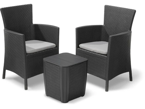 Allibert Iowa Balkonset - 2 personen - Grafiet