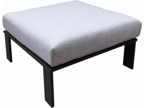 Almeria voetenbank aluminium antraciet 86x86xH30