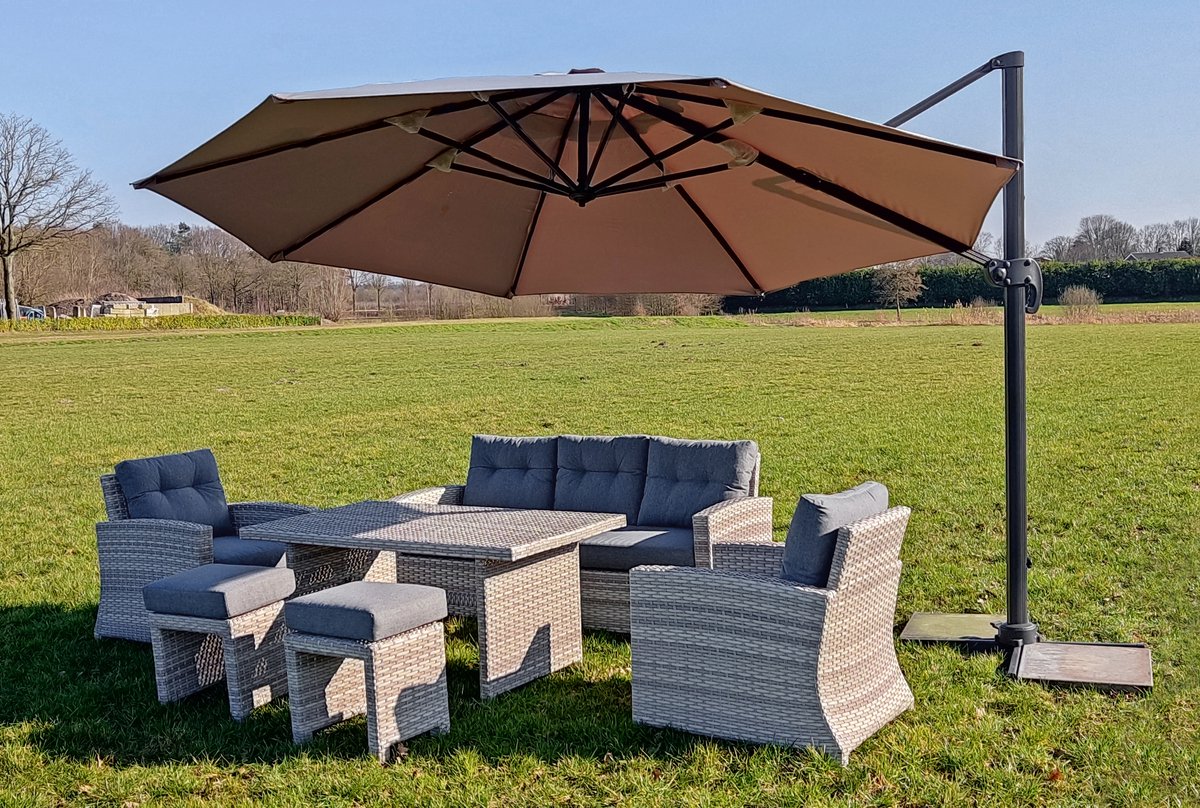 aluminium lounge diningset wicker stoel bank loungeset 100% roestvrij weerbestendig