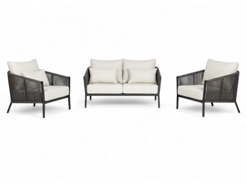 Aluminium Stoel-Bank Loungeset - Rope - Belito® Ouddorp - All-Weather