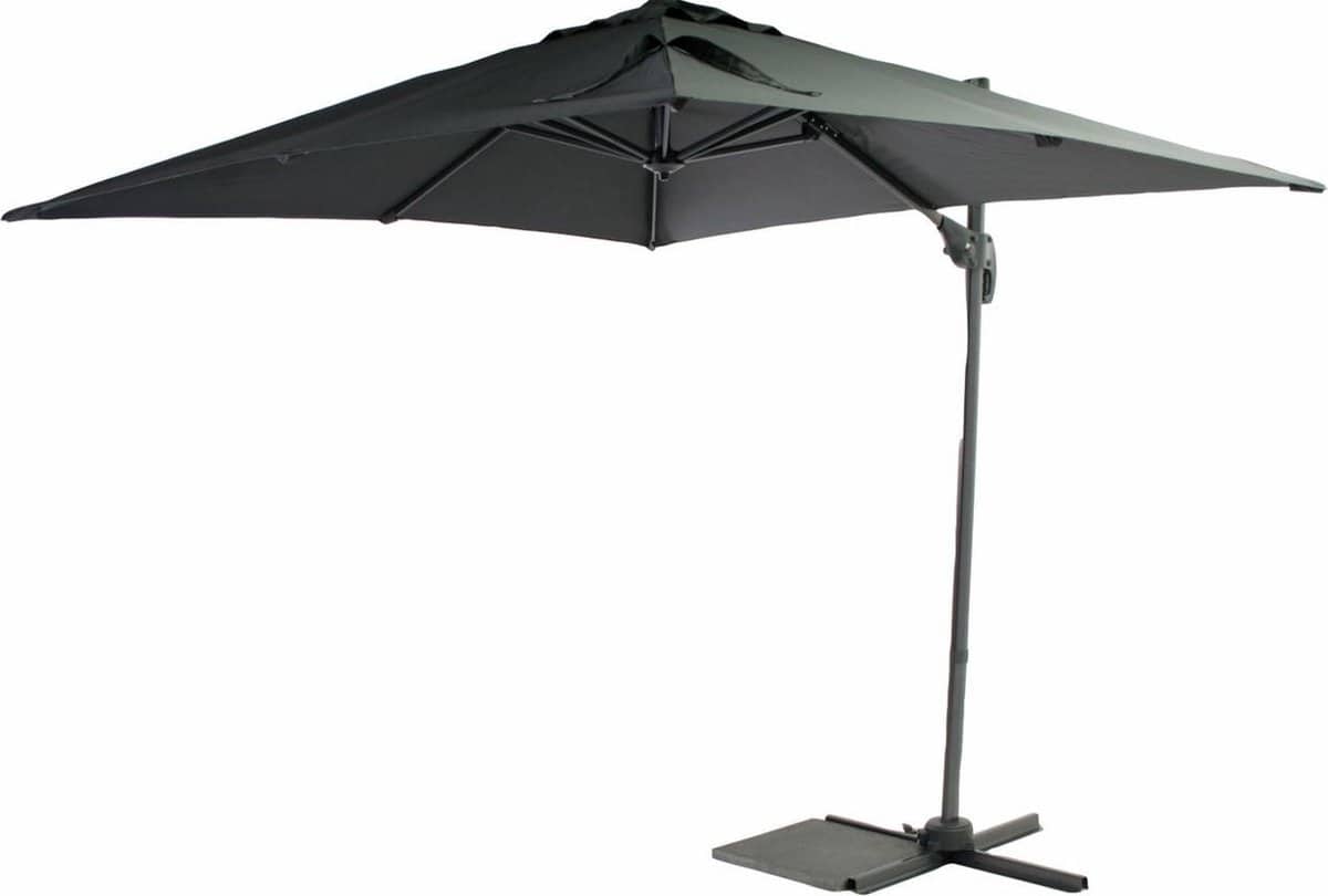 anli style outdoor parasol holo vierkant antraciet 2,5 x 2,5 m