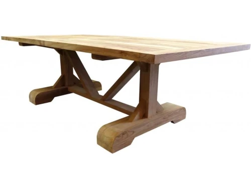 Antigua dining tuintafel 250x120xH77 cm teak geschoord