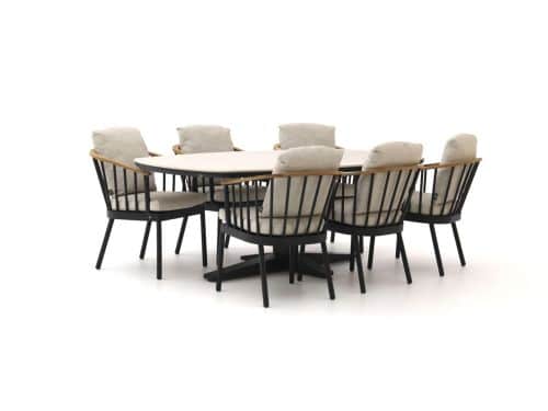 Apple Bee Condor/Zanzibar Deens Ovaal 220cm dining tuinset 7-delig - Laagste prijsgarantie!