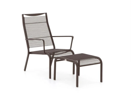 Apple Bee Hawaii lounge tuinstoel stapelbaar met voetenbank - Laagste prijsgarantie!