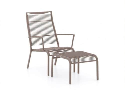 Apple Bee Hawaii lounge tuinstoel stapelbaar met voetenbank - Laagste prijsgarantie!