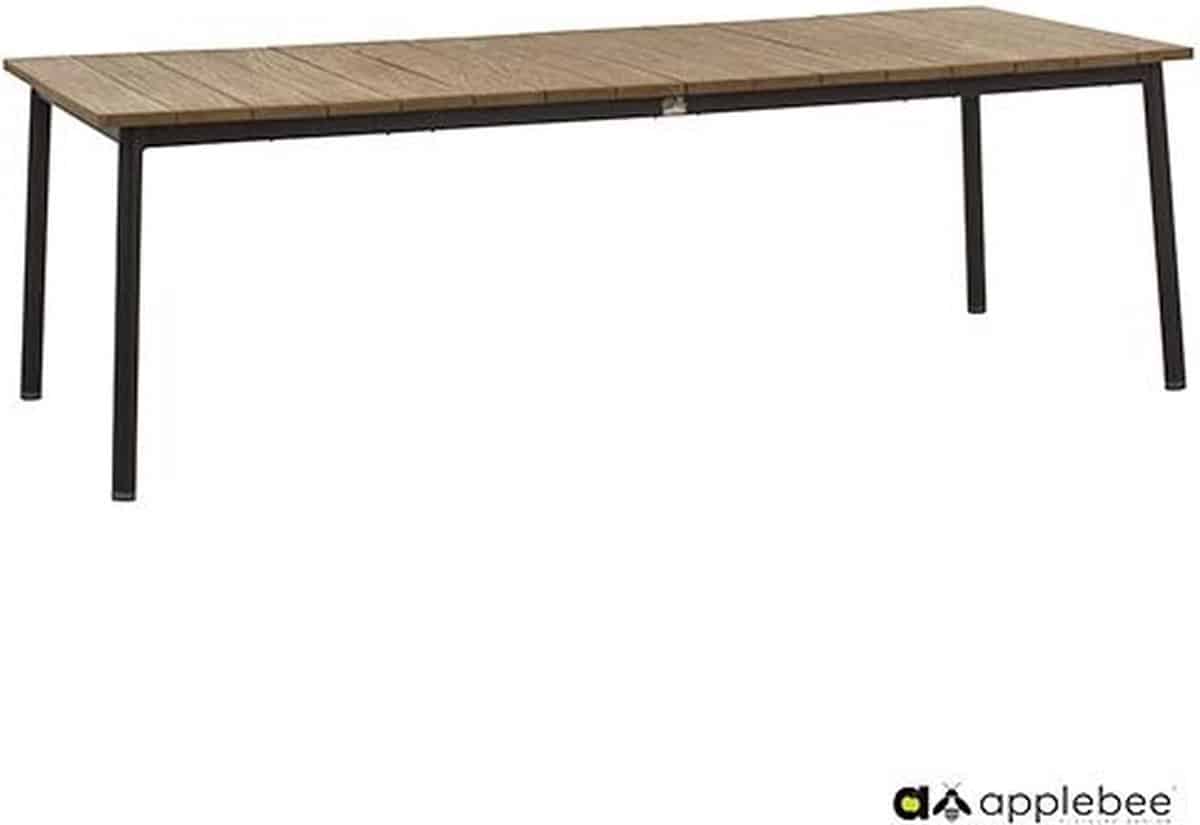 apple bee milou tuintafel black 180×90 cm
