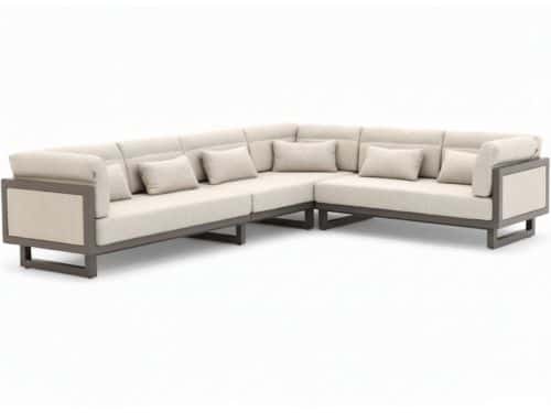 Apple Bee Santorini Loungeset 3-delig - Links Lang - Upholstered