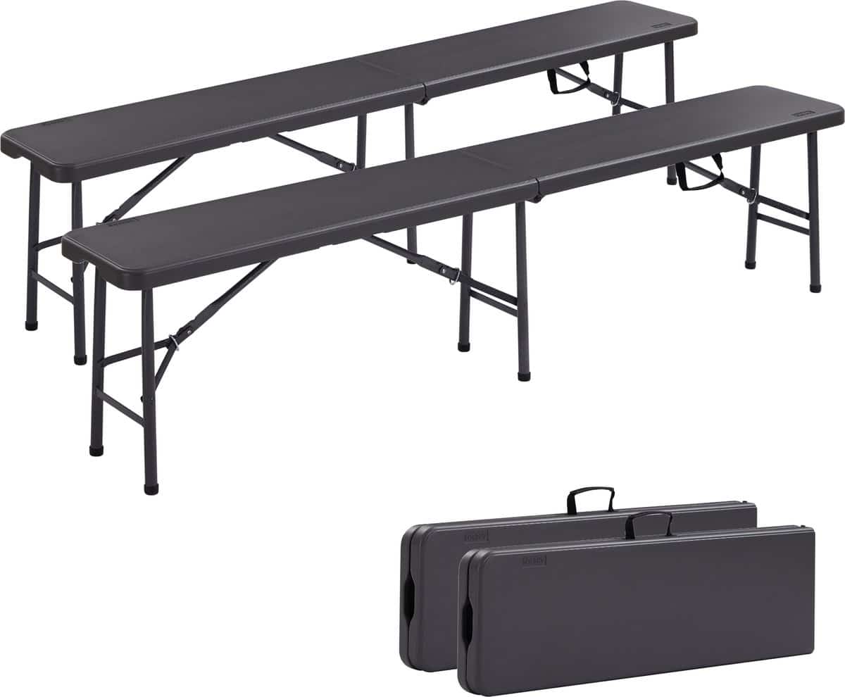 arebos tuinbank set van 2 stuks picknickbank