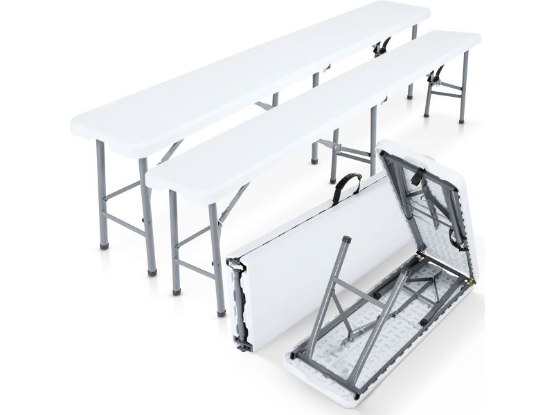 AREBOS Tuinbank - Set van 2 stuks - Picknickbank