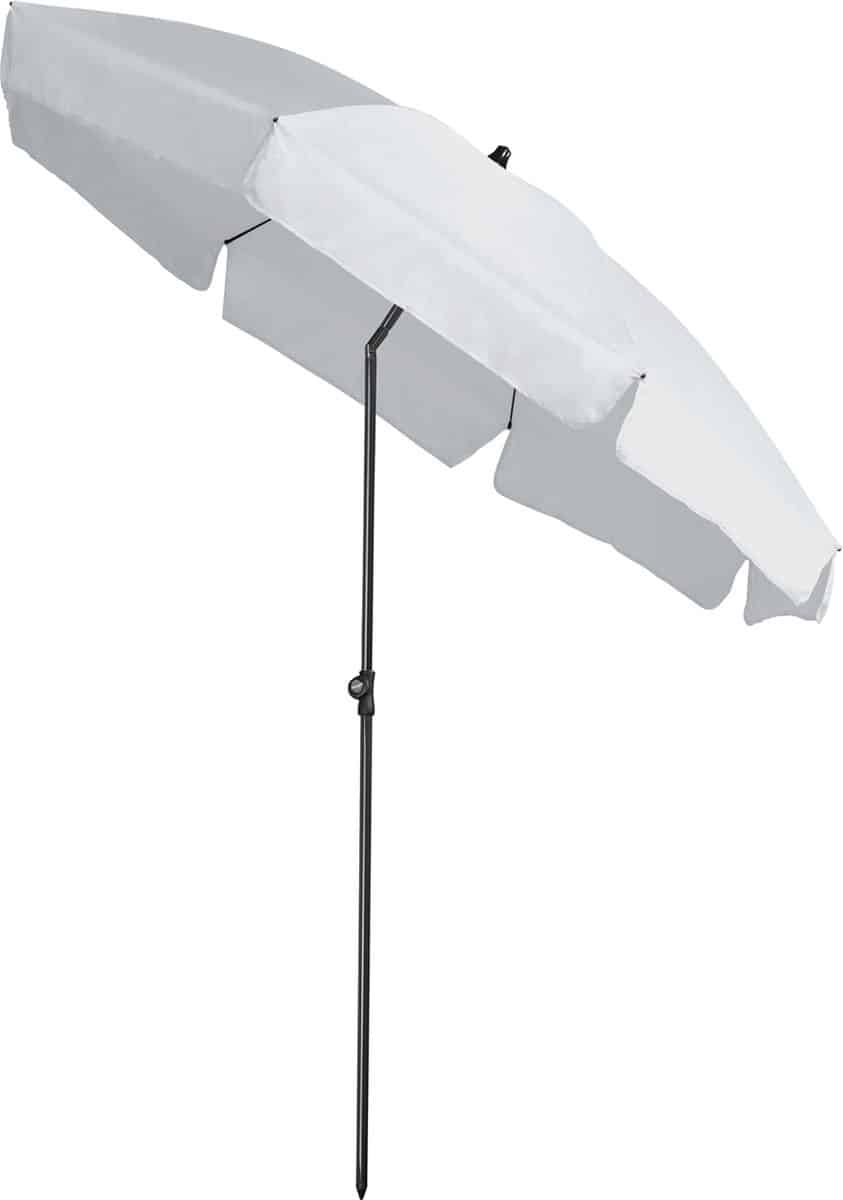 aruba Ø200cm wit volant kantelbaar