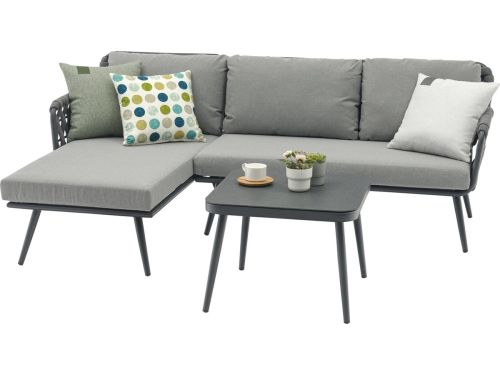 Ascona chaise longue loungeset 3 delig rope