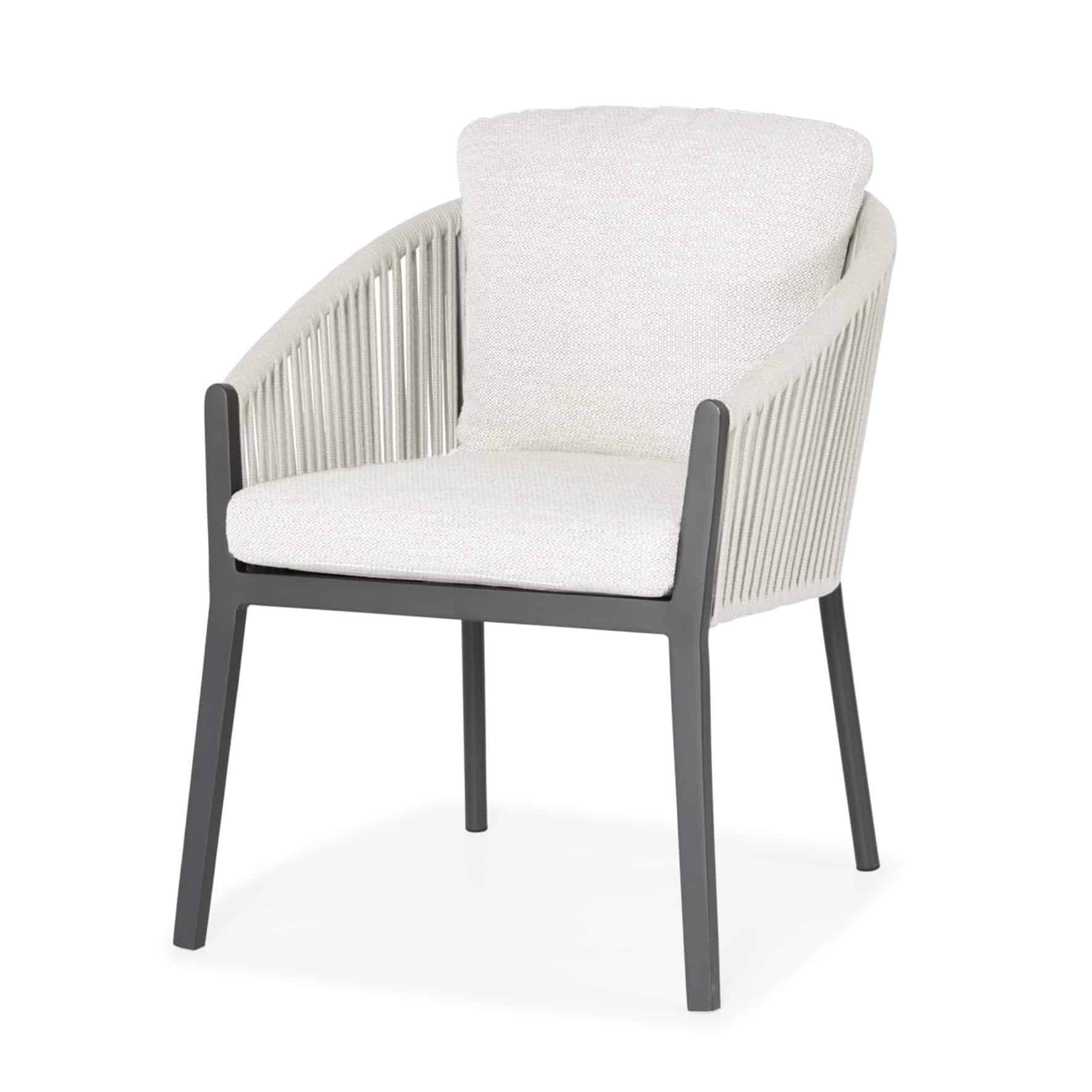 avero dining tuinstoel fishbone weaving camel sand natural mixed weave / matt royal grey