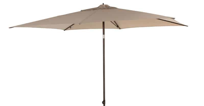 azzurro stokparasol beach met wenge houtlook frame 200 x 300 cm 4so 4so