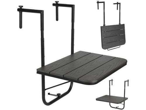 Balkontafel Inklapbaar - Donkergrijs- 40 x 60 x 77 cm