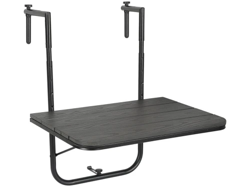 Balkontafel - Inklapbaar - Hangend - Donkergrijs- 60x40x77cm - Vouwtafel
