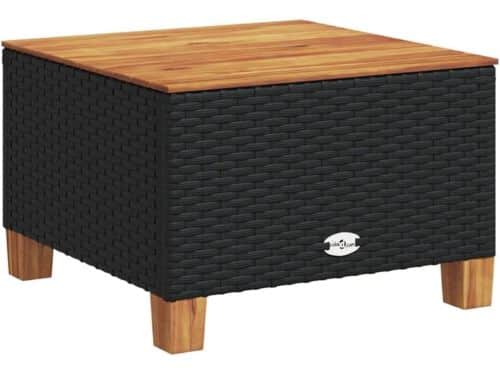 Bamboe bijzettafel voor tuin en terras 55x55x36 cm