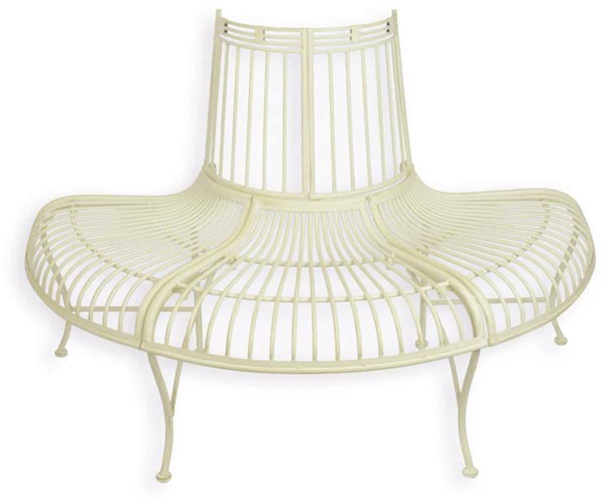 bankje een bankje voor rond een boom wit