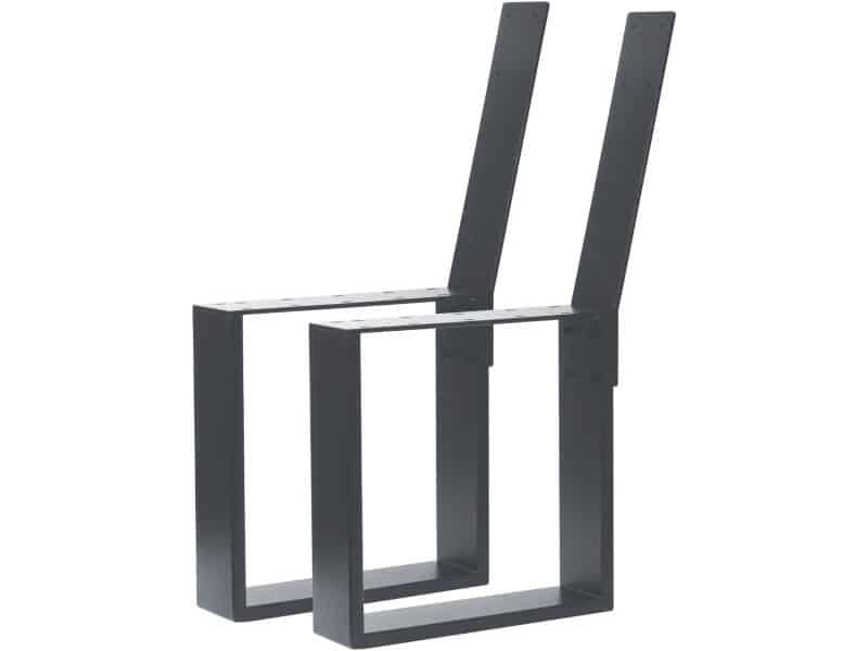 Bankvoet antraciet voor tuinbank - doe-het-zelf parkbank