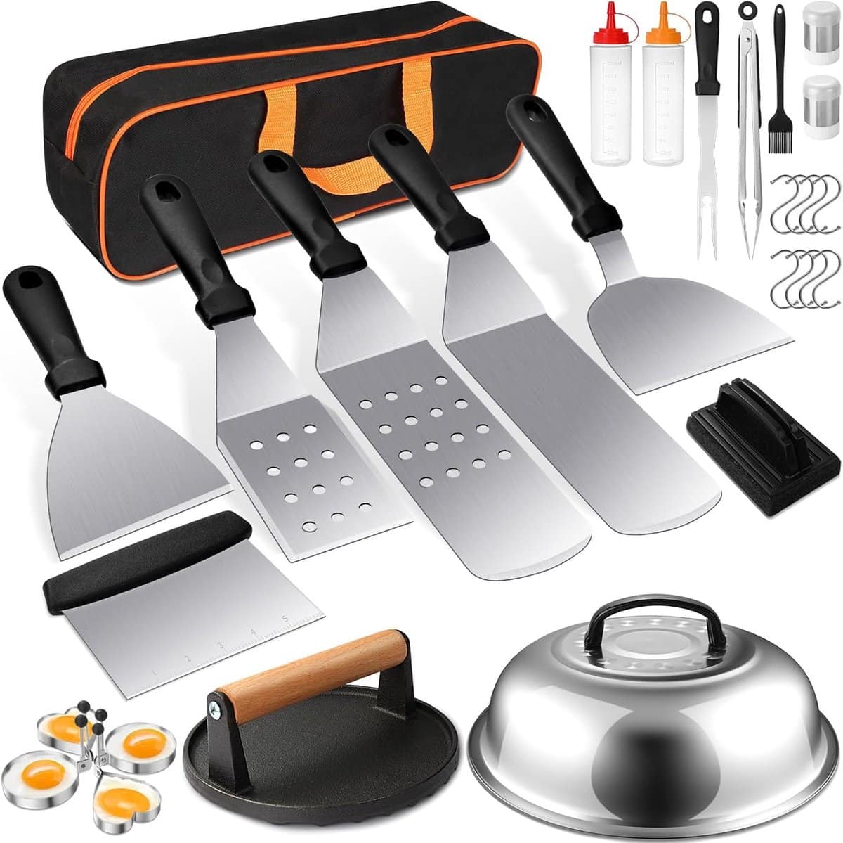 barbecue accessoire set 29 delen voor grillplaat inclusief