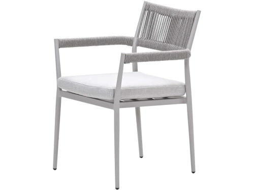 Barcelona dining fauteuil - taupe - rope grey sand