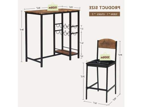 Barkassett - Bartafel Set - Barkrukken - Barset - Barmeubel