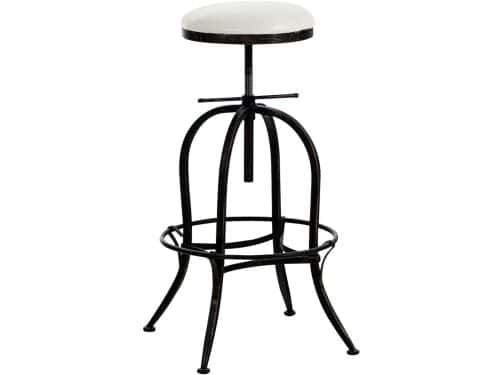 Barkruk in industriele look met verstelbare hoogte en zitcomfort