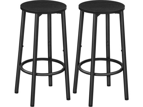 Barkruk met voetensteun - industrieel design - stabiel metalen frame