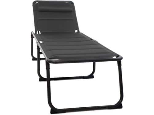 Barletta ligbed Relax antraciet - Comfortabel ligbed voor ontspanning zonnebed