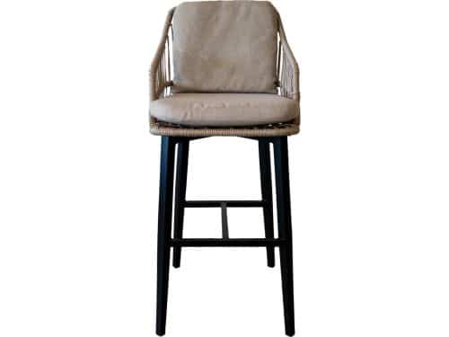 Barstoel Isabel | Sand/Black | Rope