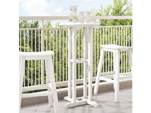 Bartafel | Tuintafel | Buitentafel | Terrastafe Wit 55 x