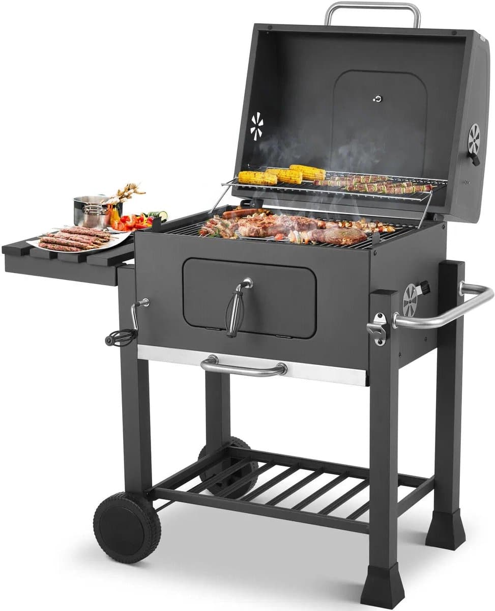 bbq bbq houtskool grill trolley barbecue