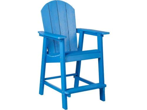 BELIANI ADIRONDACK - Tuin barkruk - Blauw - Kunsthout