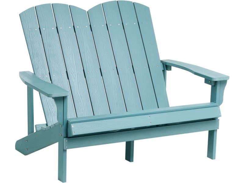 BELIANI ADIRONDACK - Tuinbank - Lichtblauw - Kunsthout